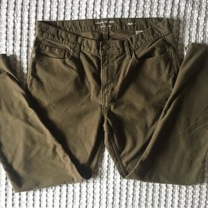 Banana Republic Travel Jean 34x30 Olive Green